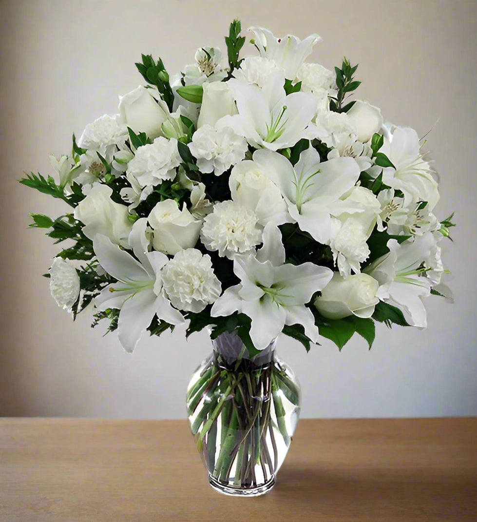 All White Flowers Livermore Florist Spring Garden Florist