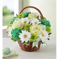 St Patrick's Day Flower Basket