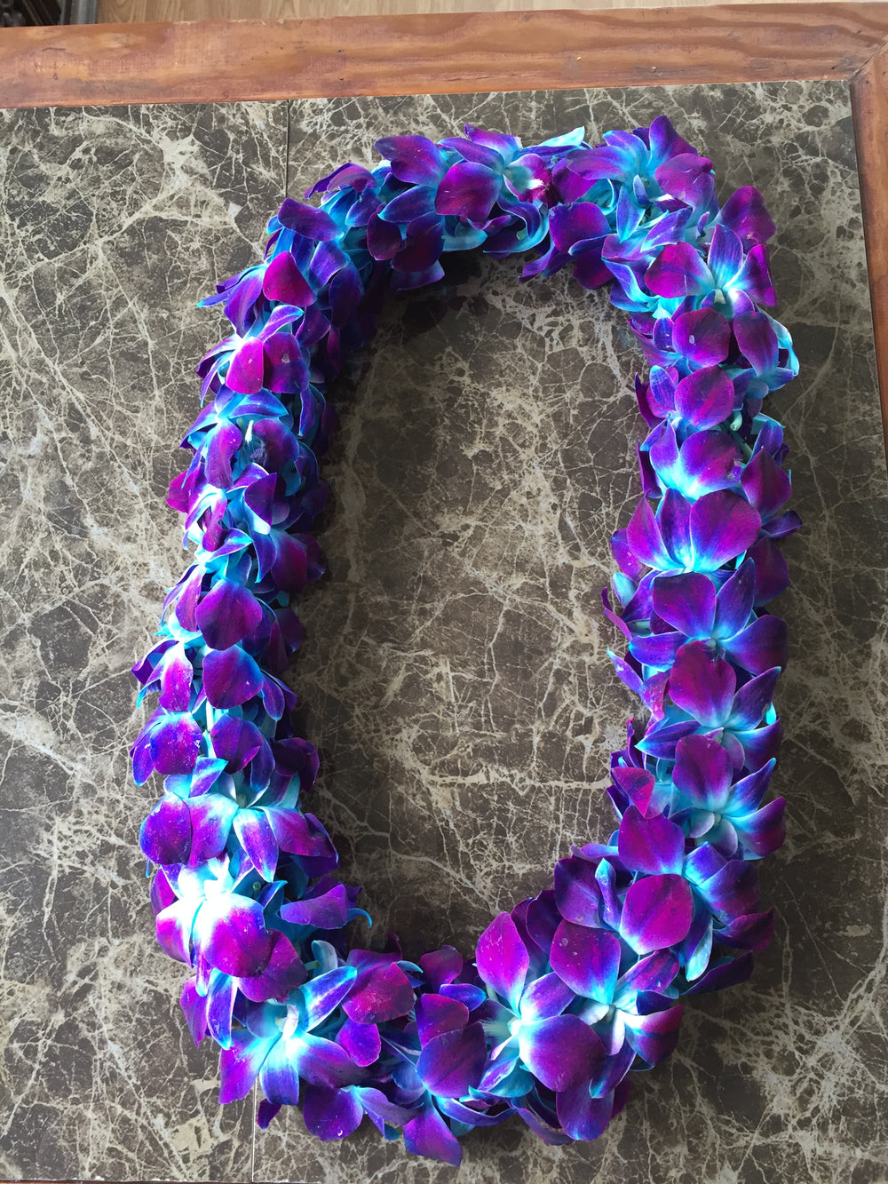 Double Purple and Blue Lei