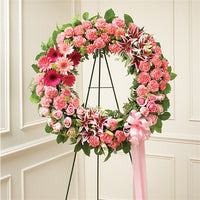 Pink Standing Wreath