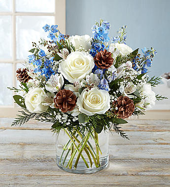 Winter Wishes Bouquet Showing